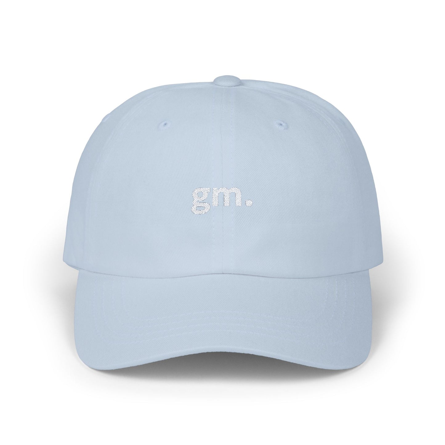 gm. embroidered dad hat (actually embroided no cap)