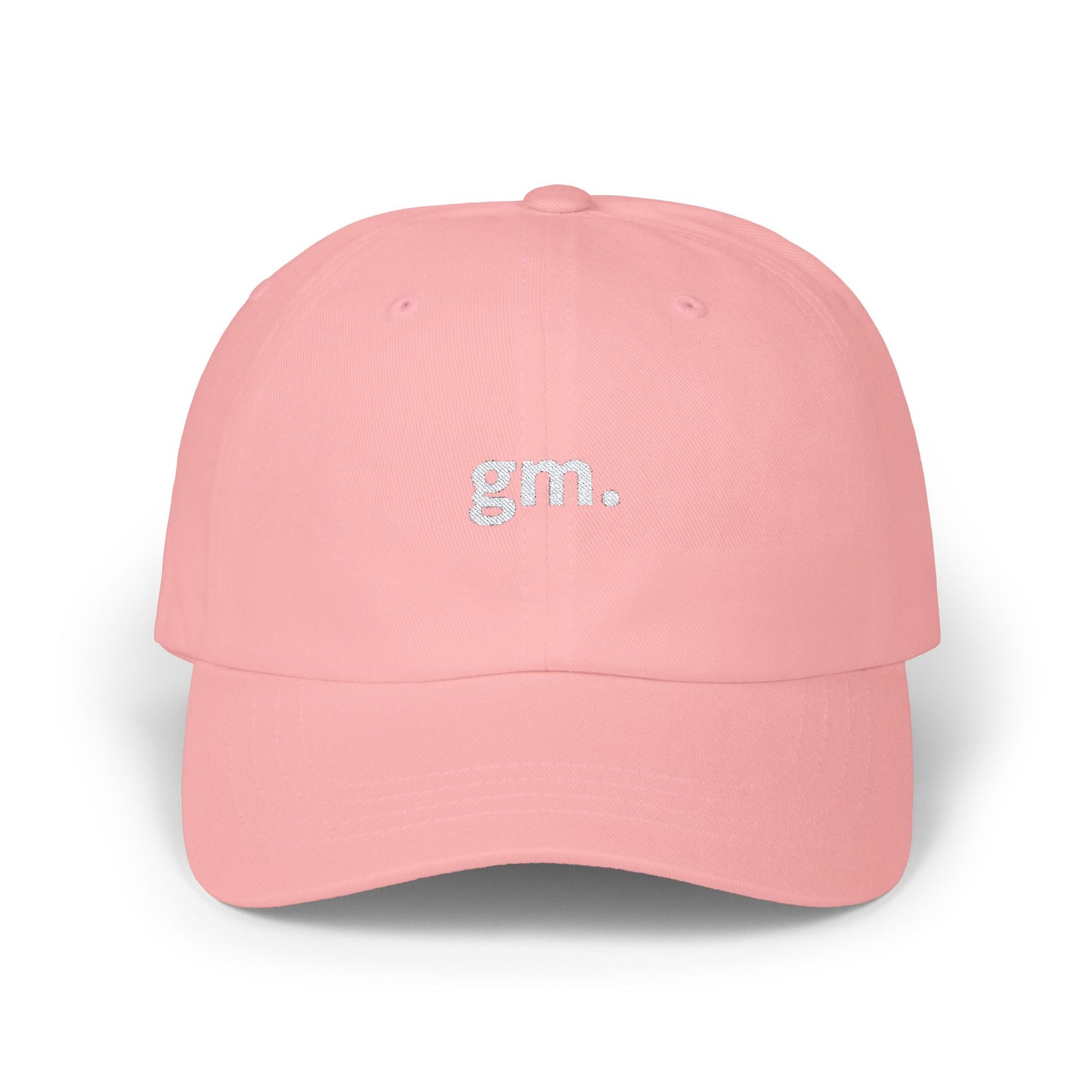 gm. embroidered dad hat (actually embroided no cap)