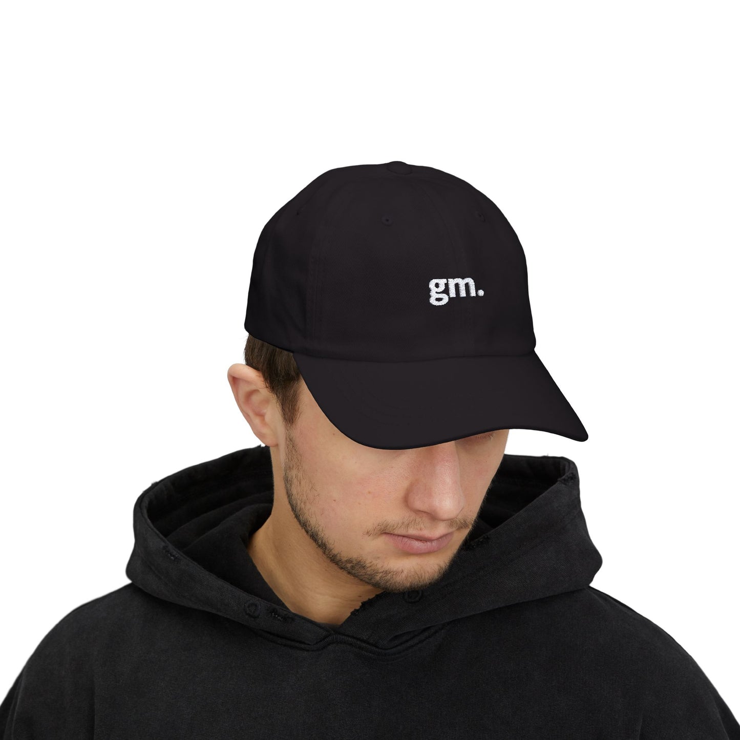 gm. embroidered dad hat (actually embroided no cap)